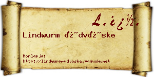 Lindwurm Üdvöske névjegykártya